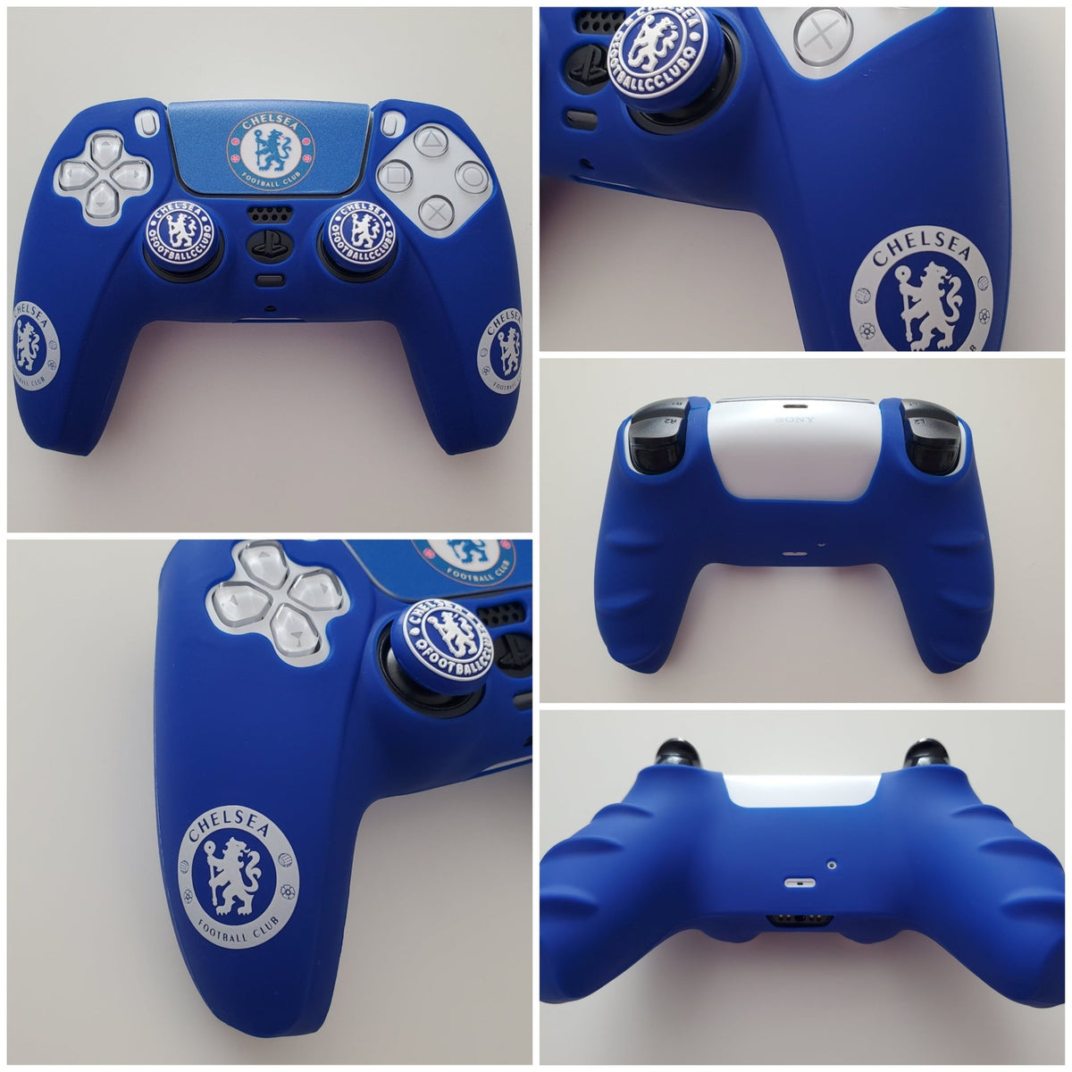 Coque de protection silicone pour manette PS5 Dualsense + 2 grips + 1 sticker | 27 modèles au choix