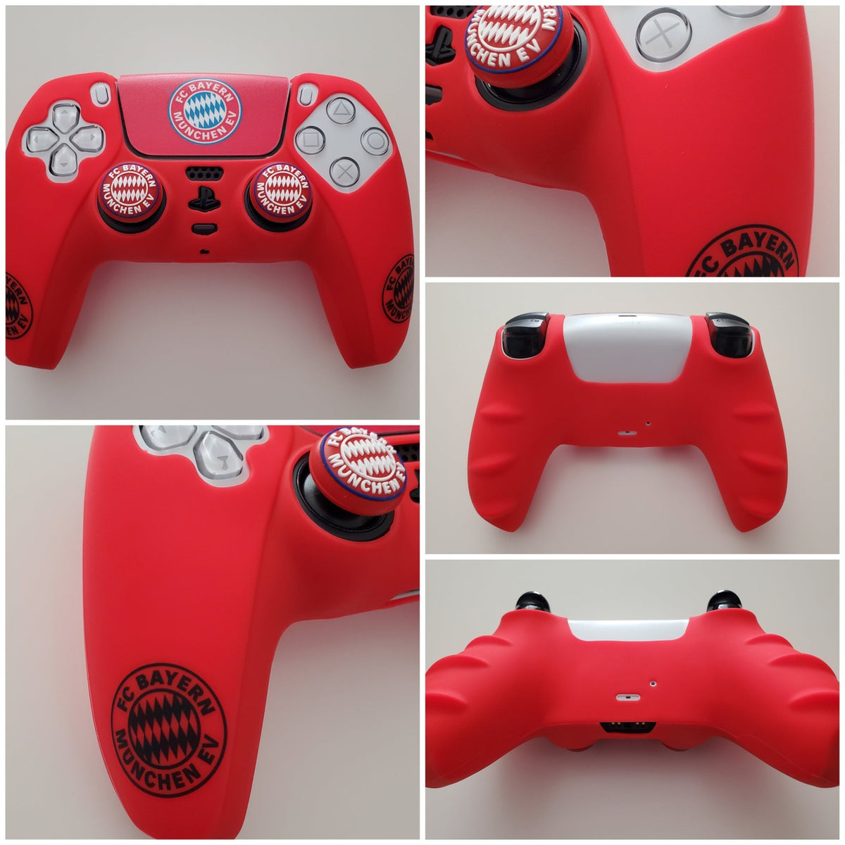 Coque de protection silicone pour manette PS5 Dualsense + 2 grips + 1 sticker | 27 modèles au choix