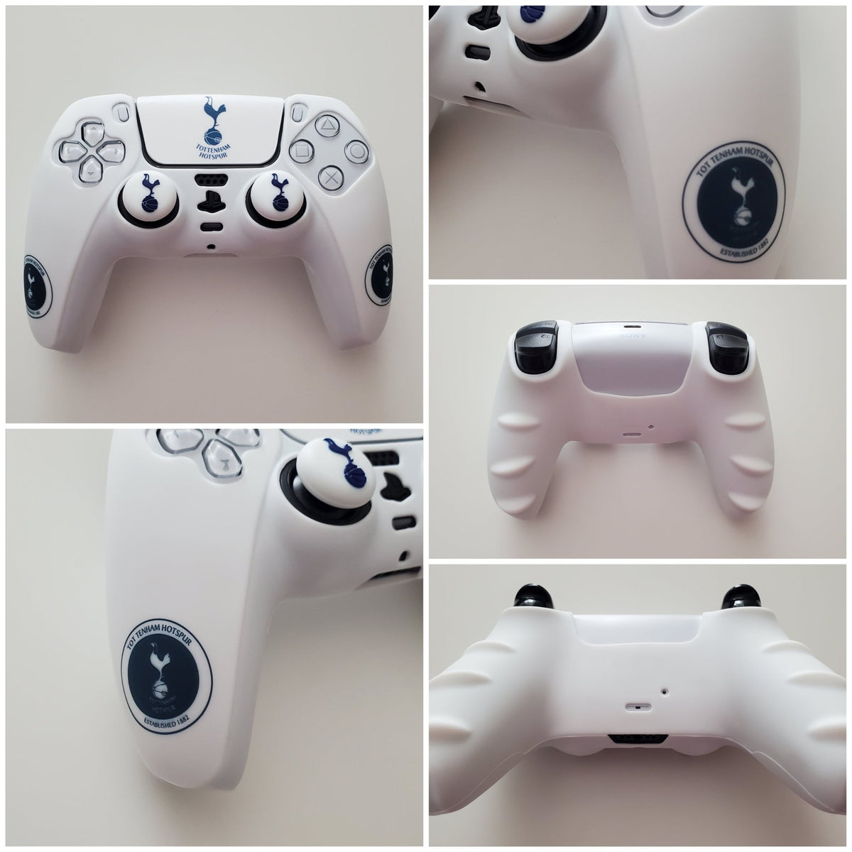 Coque de protection silicone pour manette PS5 Dualsense + 2 grips + 1 sticker | 27 modèles au choix