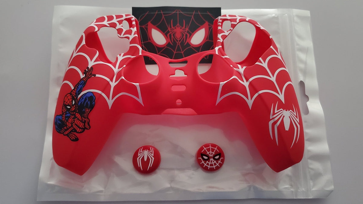 Coque de protection silicone pour manette PS5 Dualsense + 2 grips + 1 sticker | 27 modèles au choix