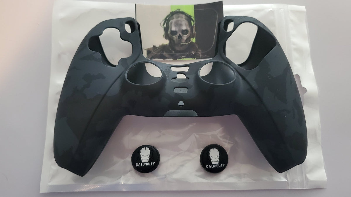 Coque de protection silicone pour manette PS5 Dualsense + 2 grips + 1 sticker | 27 modèles au choix