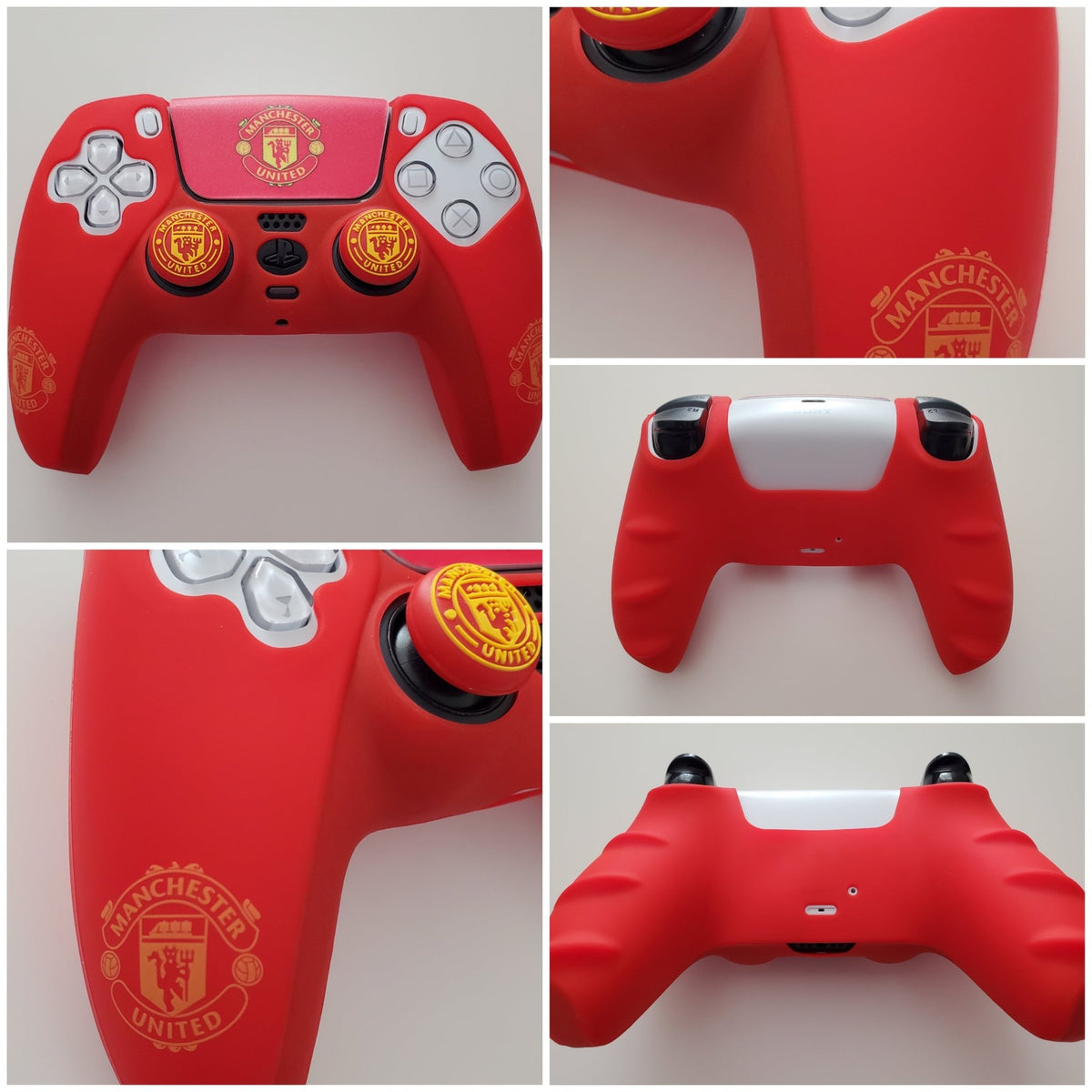 Coque de protection silicone pour manette PS5 Dualsense + 2 grips + 1 sticker | 27 modèles au choix