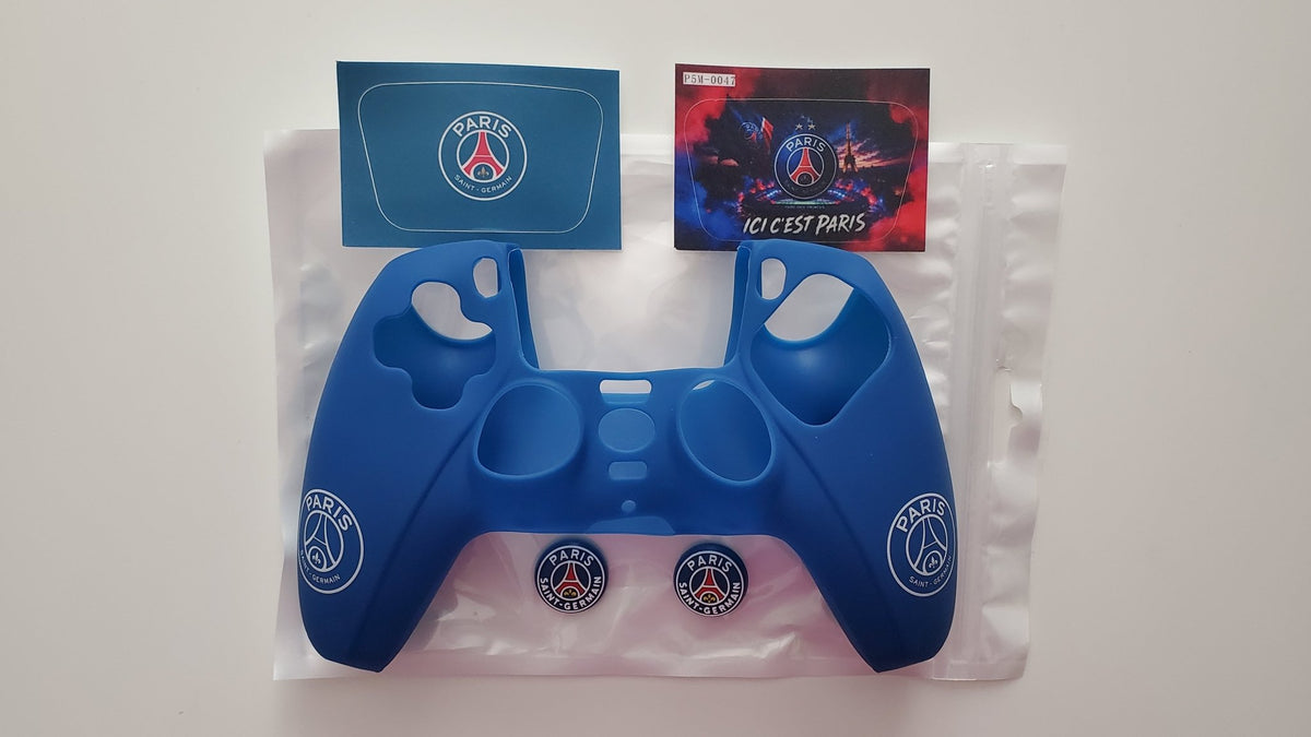 Coque de protection silicone pour manette PS5 Dualsense + 2 grips + 1 sticker | 27 modèles au choix