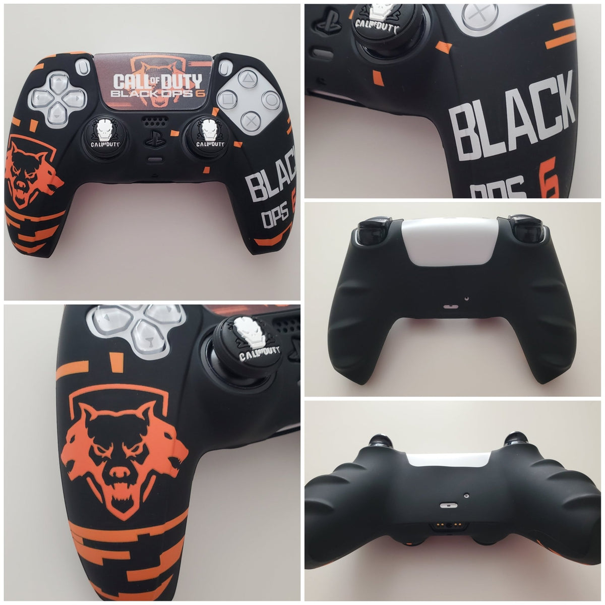 Coque de protection silicone pour manette PS5 Dualsense + 2 grips + 1 sticker | 27 modèles au choix