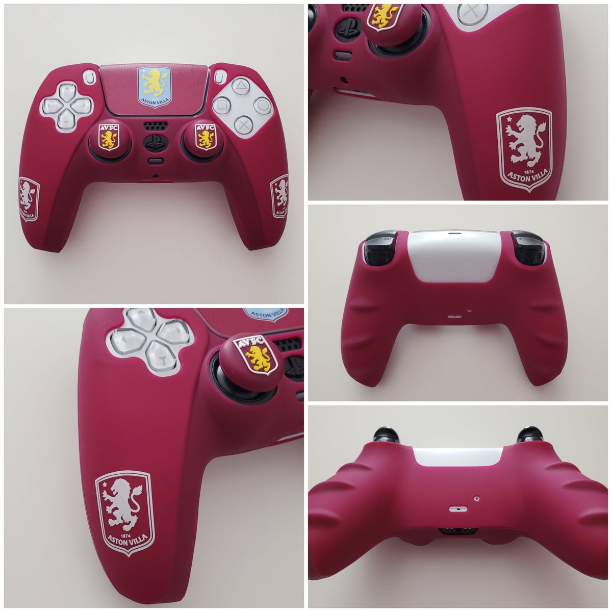 Coque de protection silicone pour manette PS5 Dualsense + 2 grips + 1 sticker | 27 modèles au choix